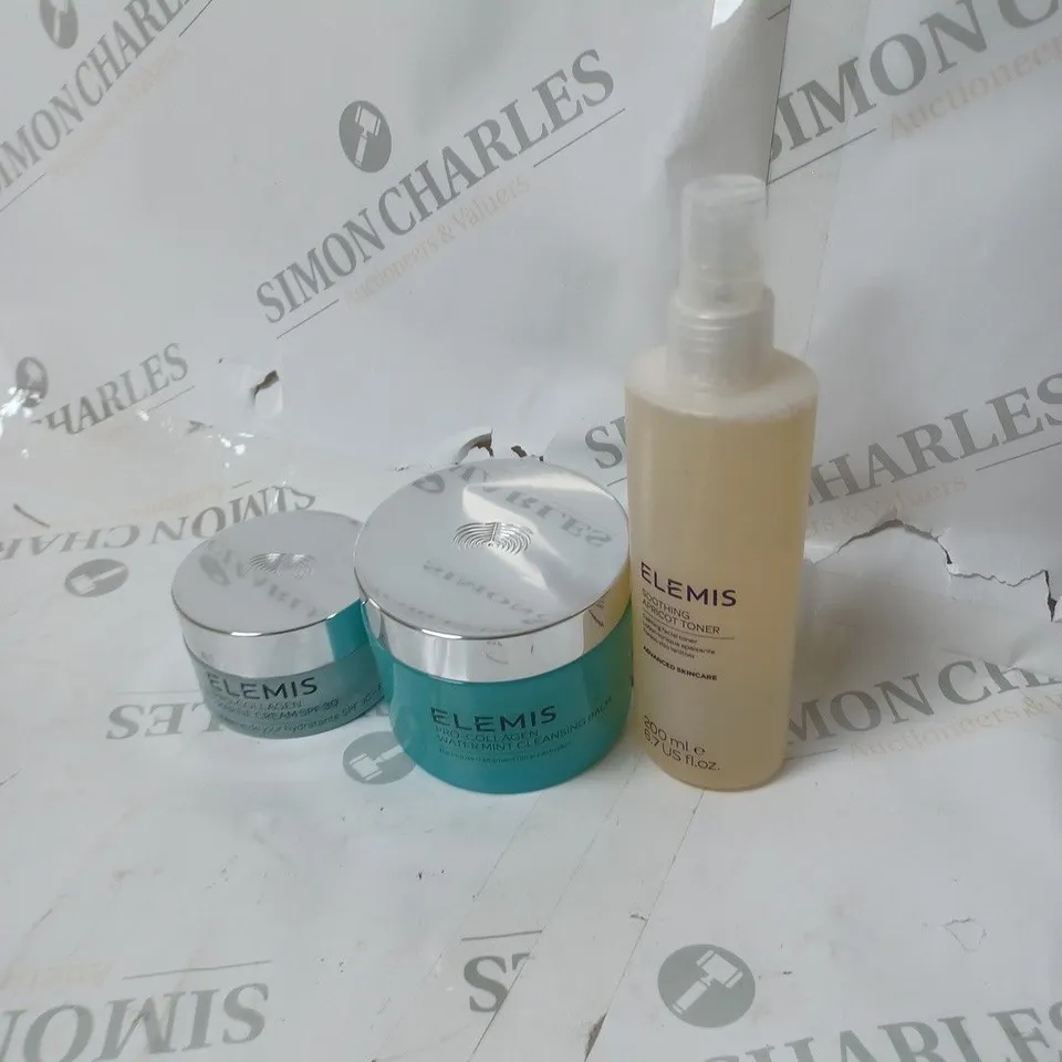 ELEMIS SET OF SOOTHING TONER, COLLAGEN CREAM 
