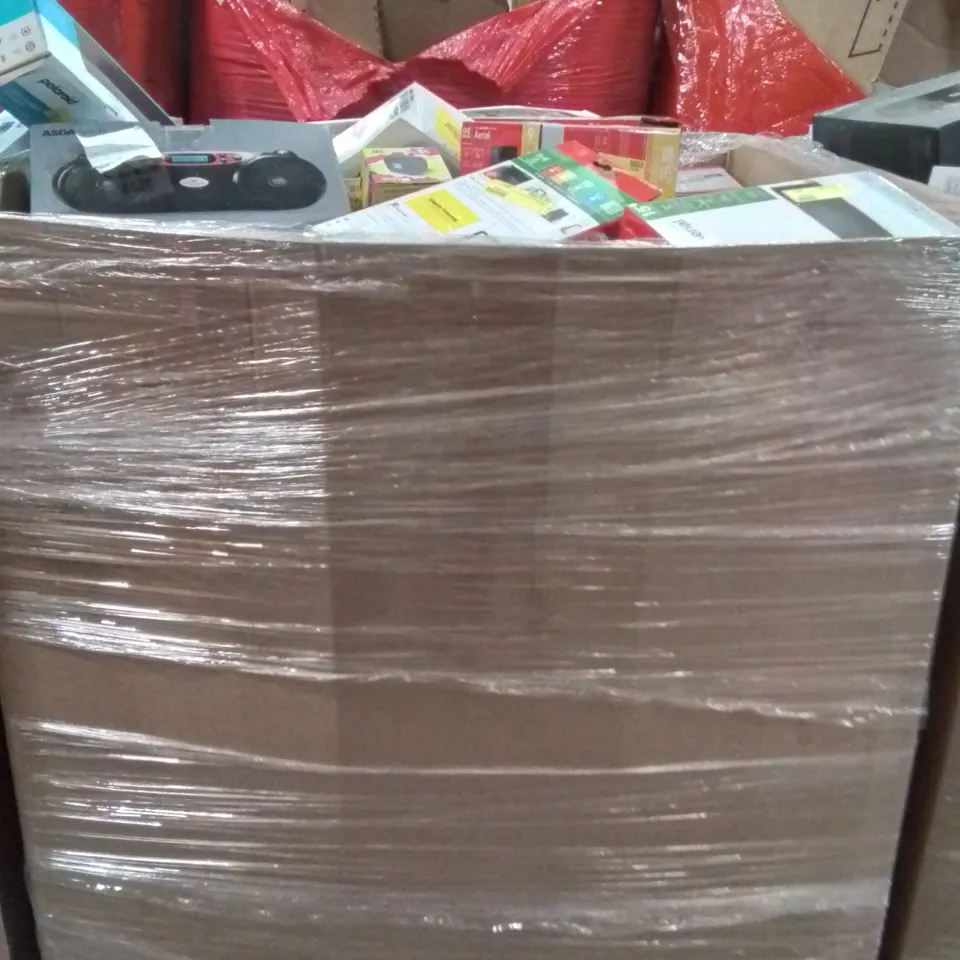 PALLET CONTAINING VERY LARGE AMOUNT OF SPEAKERS, HEADPHONES, PRINTERS AND OTHER ELECTRONIC ITEMS