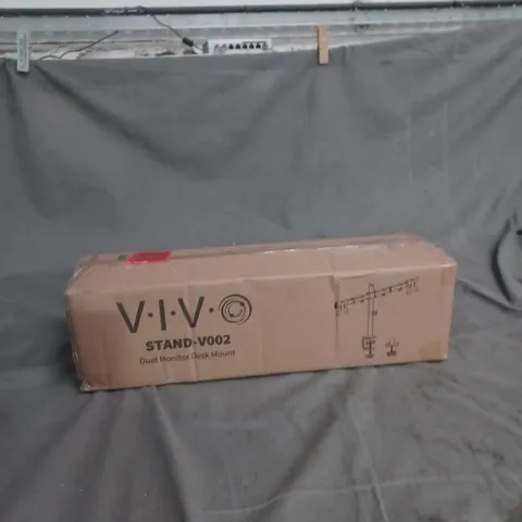VIV STAND-V002 DUAL MONITOR DESK MOUNT – BOXED
