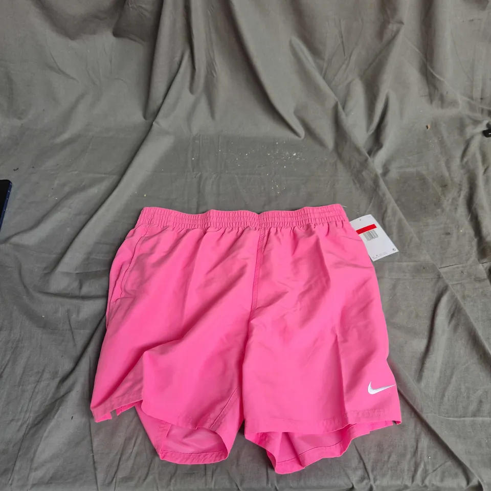 NIKE PINK WOMEN'S RUNNING SHORTS – UK SIZE L (MADE IN INDONESIA)