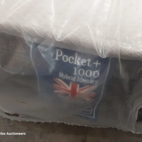 QUALITY BAGGED 5' KINGSIZE POCKET 1000 HYBRID MEMORY MATTRESS