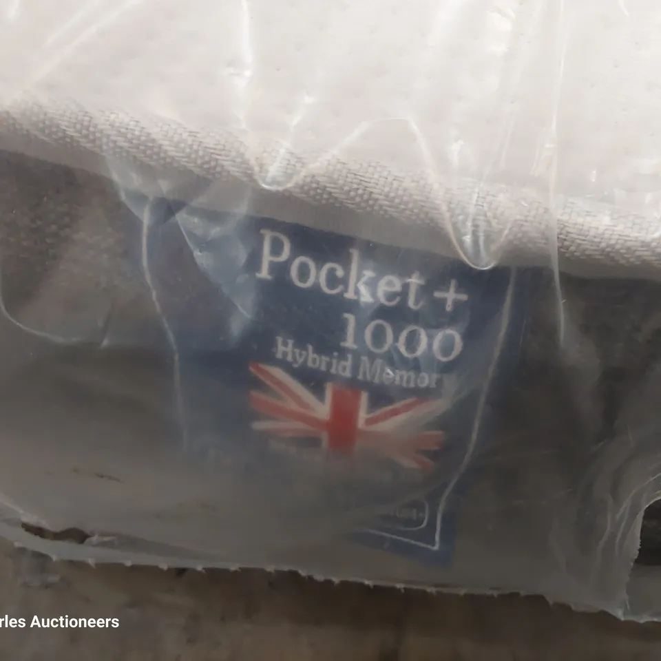 QUALITY BAGGED 5' KINGSIZE POCKET 1000 HYBRID MEMORY MATTRESS 