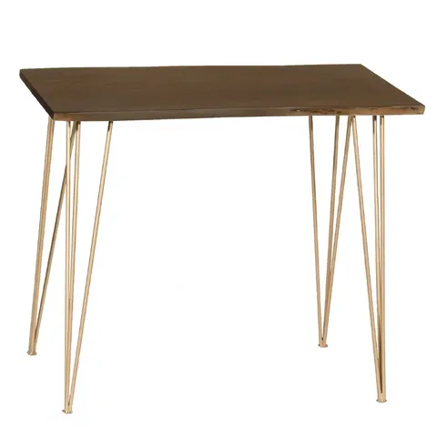 BOXED BLUE ELEPHANT WALCOTT DINING TABLE - ELM/GOLD (1 BOX)