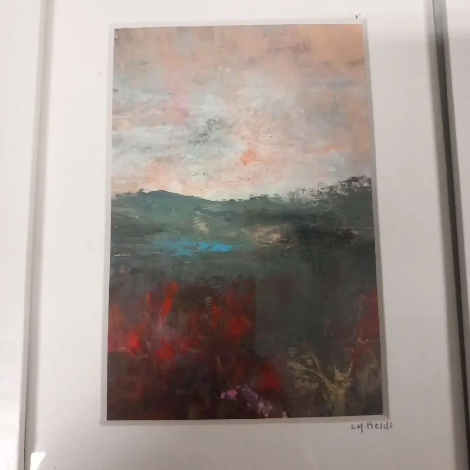 FRAMED AND MOUNTED YORKSHIRE DALES LUCY FIELDS SIGNED