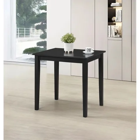 BOXED LAKHAI RECTANGULAR 80cm L X 60cm W DINING TABLE - BLACK (1 BOX)