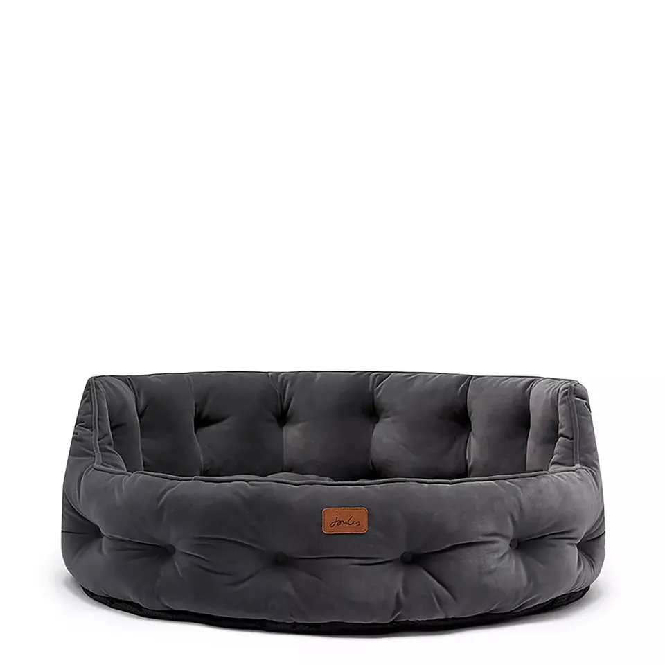 JOULES CHESTERFIELD LARGE GREY PET BED  RRP £69.99