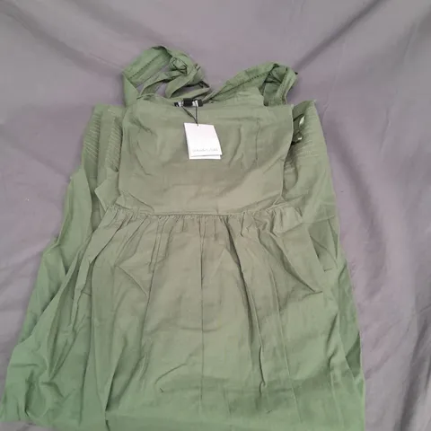 NOBODY'S CHILD HOPE MIDI DRESS IN GREEN SIZE 16