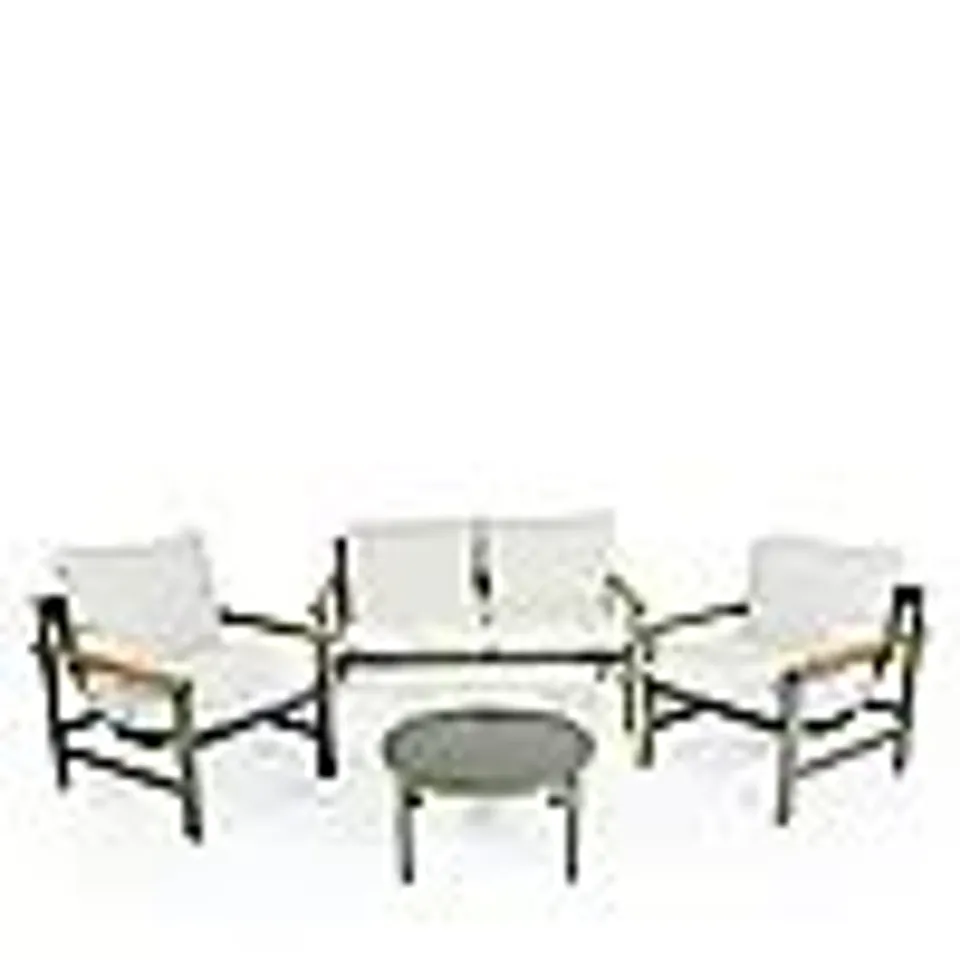 ABODE 4 PIECE PADDED CHAIRS & TABLE CONVERSATION SET