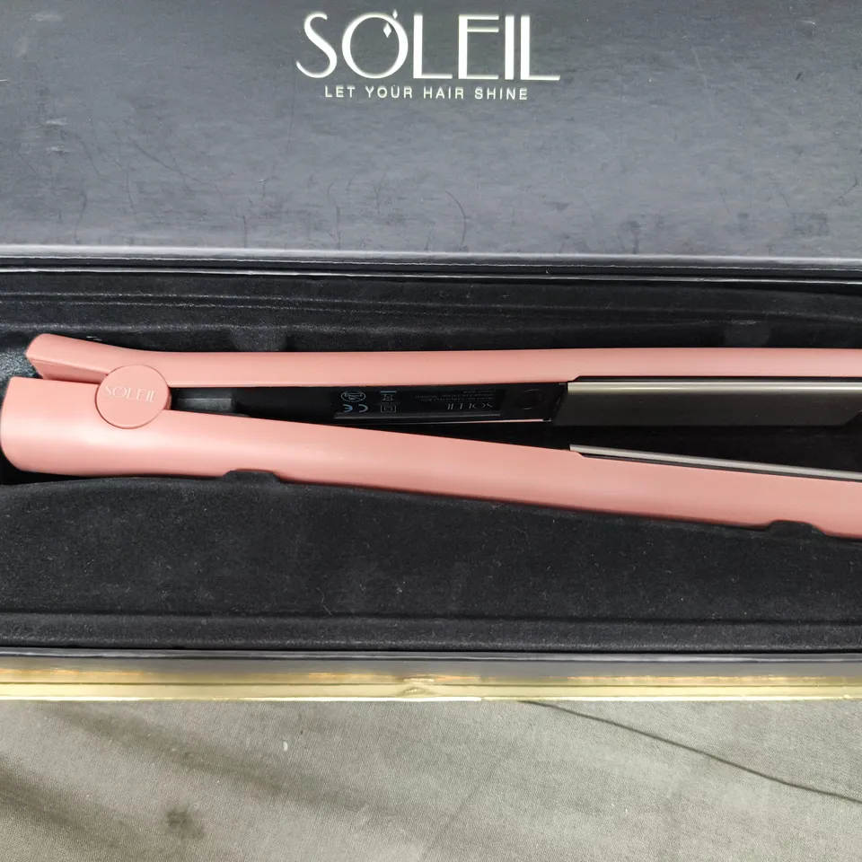 SOLEIL TITANIUM STYLER FLAT IRON – ROSE GOLD