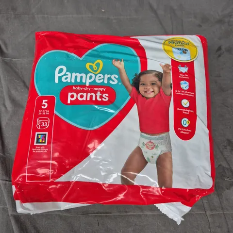 PAMPERS BABY-DRY NAPPY PANTS - 5