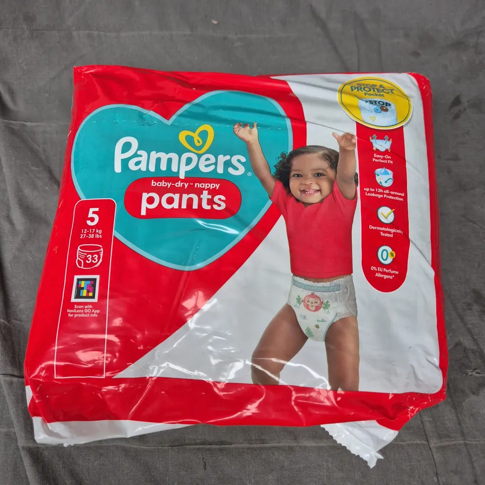 PAMPERS BABY-DRY NAPPY PANTS - 5