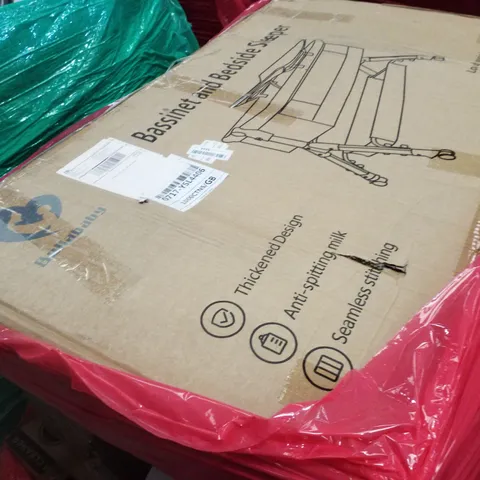 PALLET CONTAINING ASSORTED PRODUCTS INCLUDING BASSINET & BEDSIDE SLEEPER, OFFICE CHAIR & IMPULSE SEALER