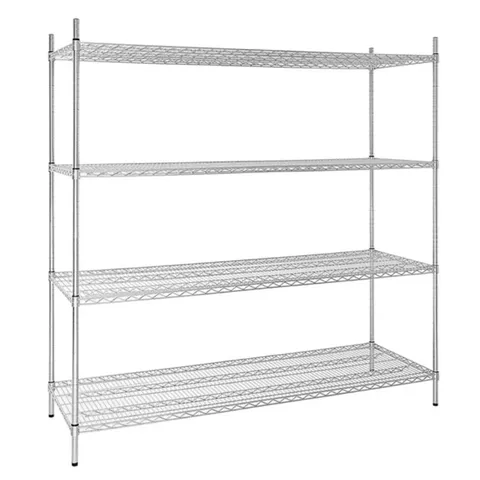BOXED VOGUE 4 TIER WIRE SHELVING KIT (1 BOX)