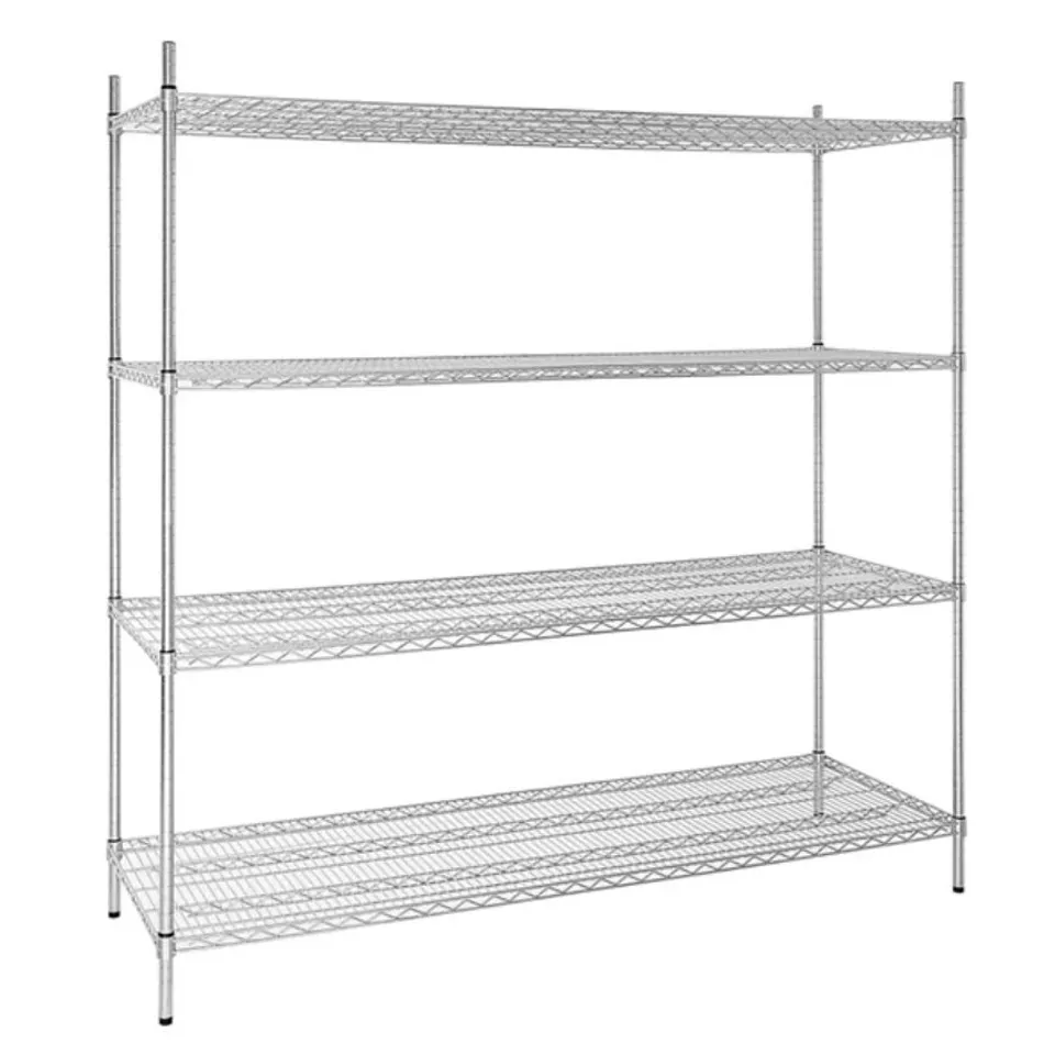 BOXED VOGUE 4 TIER WIRE SHELVING KIT (1 BOX)