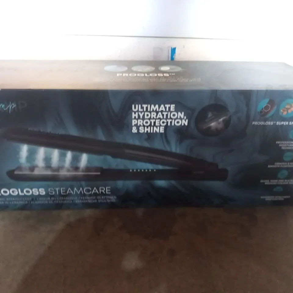 BOXED REVAMP PROGLOSS STEAMCARE CERAMIC STRAIGHTENER ST-1600-GB