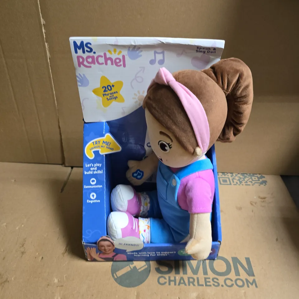 MS. RACHEL TALKING PLUSH DOLL – BOXED