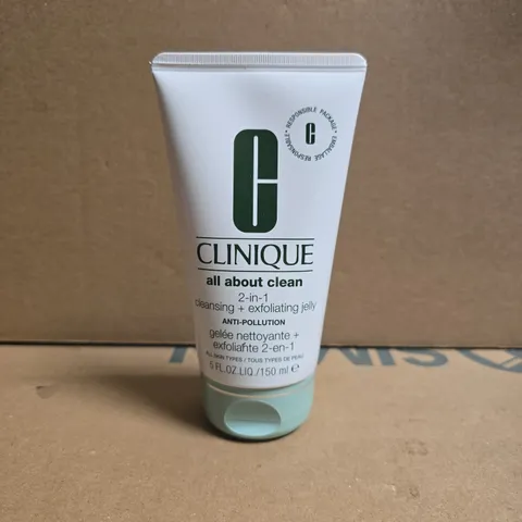 CLINIQUE ALL ABOUT CLEAN 2-IN-1 CLEANSING + EXFOLIATING JELLY, 150 ML