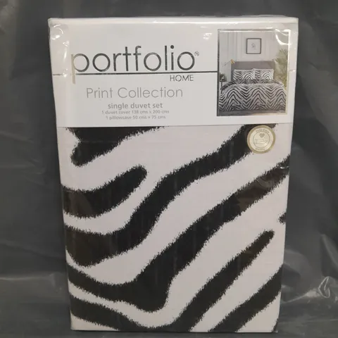 SEALED PORTFOLIO PRINT COLLECTION DUVET SET - SINGLE 