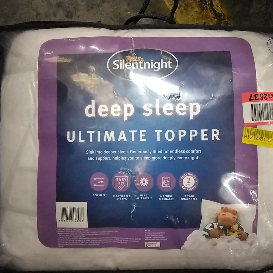 SILENT NIGHT - ULTIMATE DEEP SLEEP TOPPER - SMALL DOUBLE