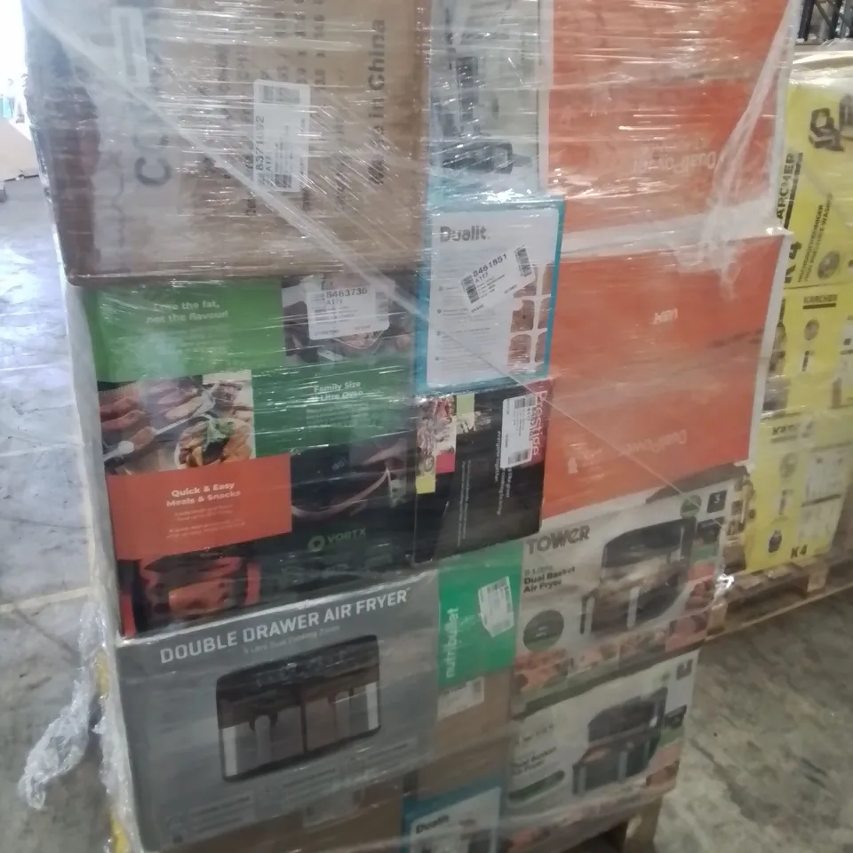 PALLET OF APPROXIMATELY 32 UNPROCESSED RAW RETURN HOUSEHOLD AND ELECTRICAL GOODS TO INCLUDE;