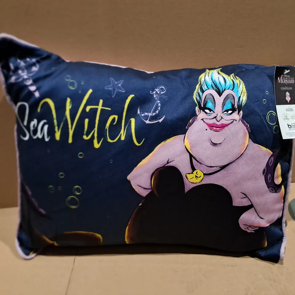 BOX OF APPROXIMATELY 10 DISNEY THE LITTLE MERMAID CUSHION SEA WITCH 