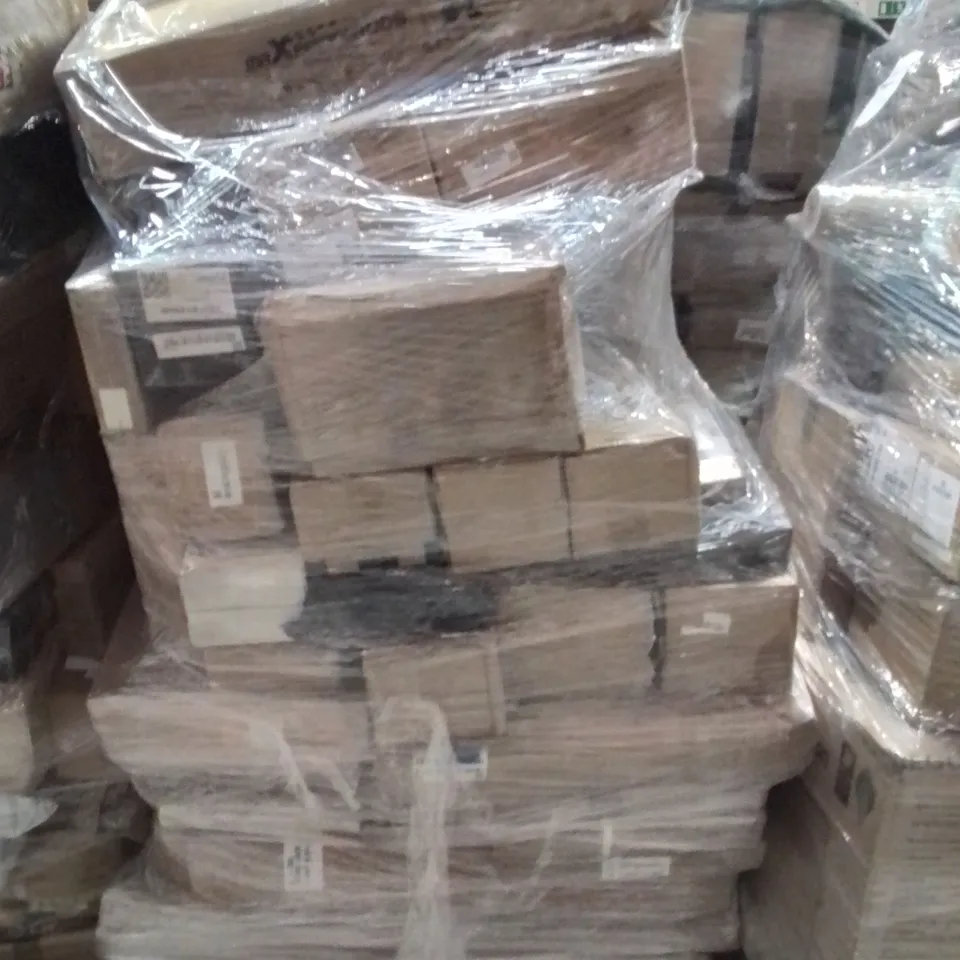 PALLET CONTAINING VARIOUS ASSORTED CUSTOMER RETURNS. TO INCLUDE: CAR PARTS, LITHIUM-ION BATTERIES, BOXED FURNITURE ECT.