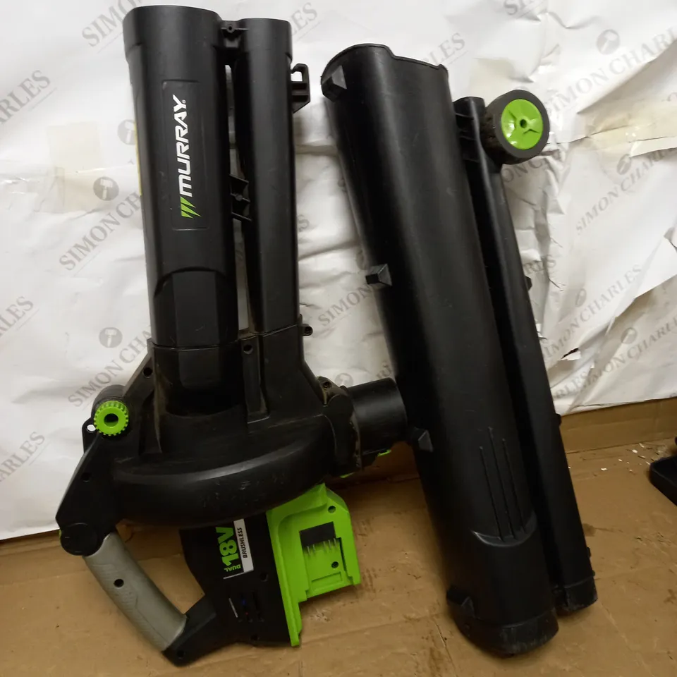 MURRAY IQ18LBVK DUAL 18V LI-ION CORDLESS LEAF BLOWER VACUUM