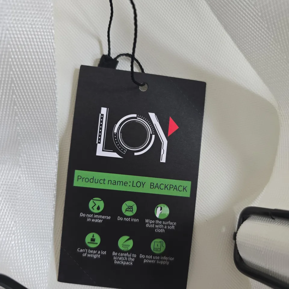 WHITE LED BACKPACK 
