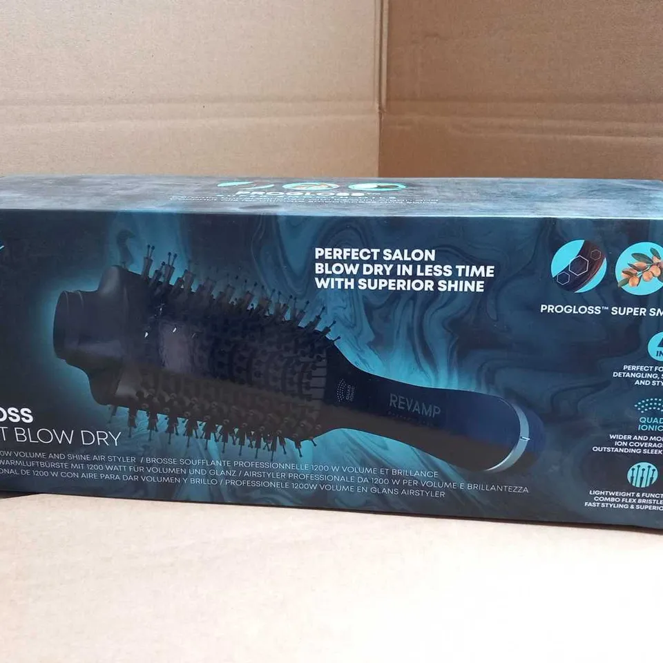 BOXED REVAMP PROGLOSS PERFECT BLOW DRY PROFESSIONAL 1200W VOLUME AND SHINE AIR STYLER