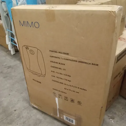 BOXED MIMO PCU CANTILEVER UMBRELLA BASE