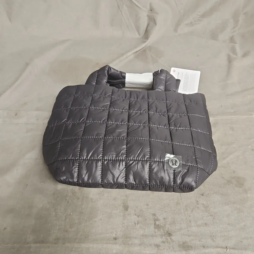 LULULEMON QILTED GRID SMALL TOTE IN BLACK