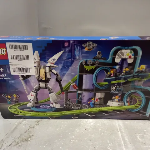 BOXED LEGO CITY ROBOT WORLD ROLLER-COASTER PARK TOY 60421