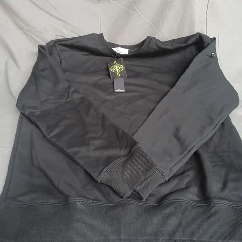 STONE ISLAND SWEATSHIRT IN BLACK SIZE L