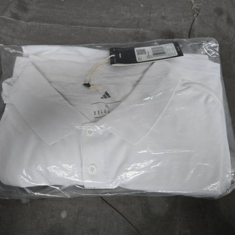 ADIDAS POLO SHIRT – WHITE, XL