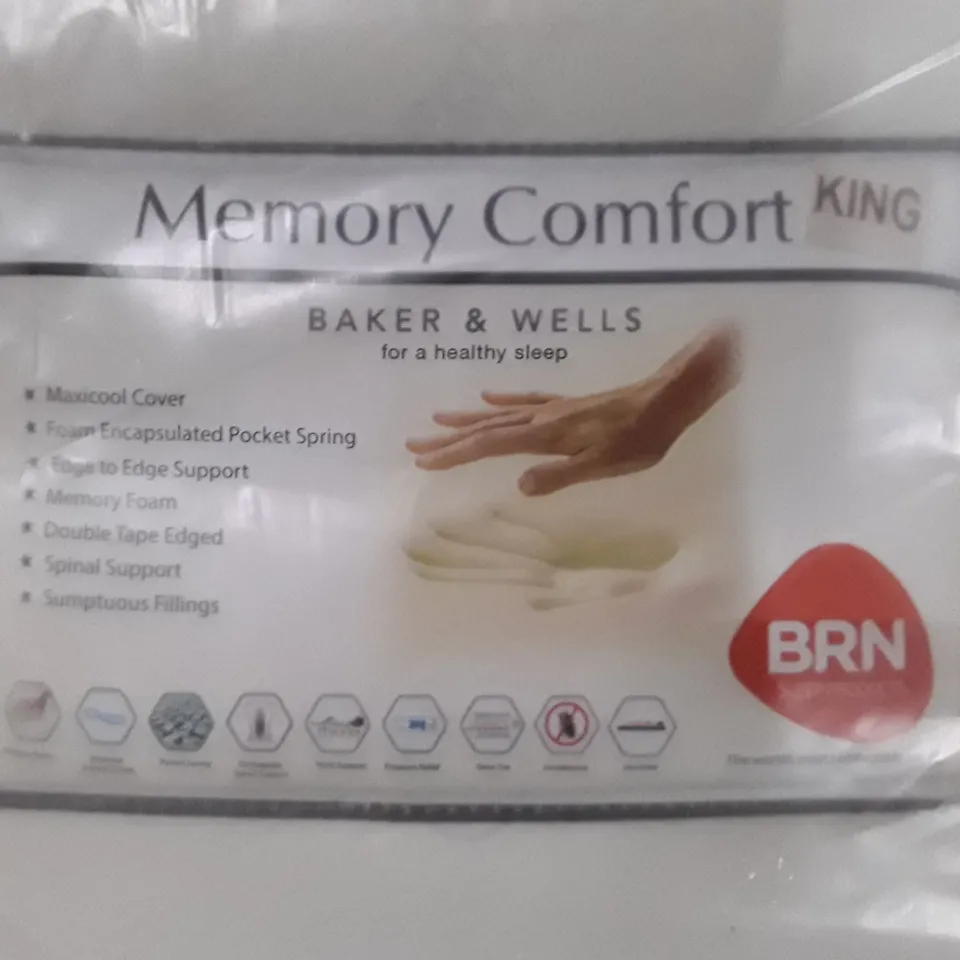 BRN MEMORY COMFORT 5FT KING MATTRESS