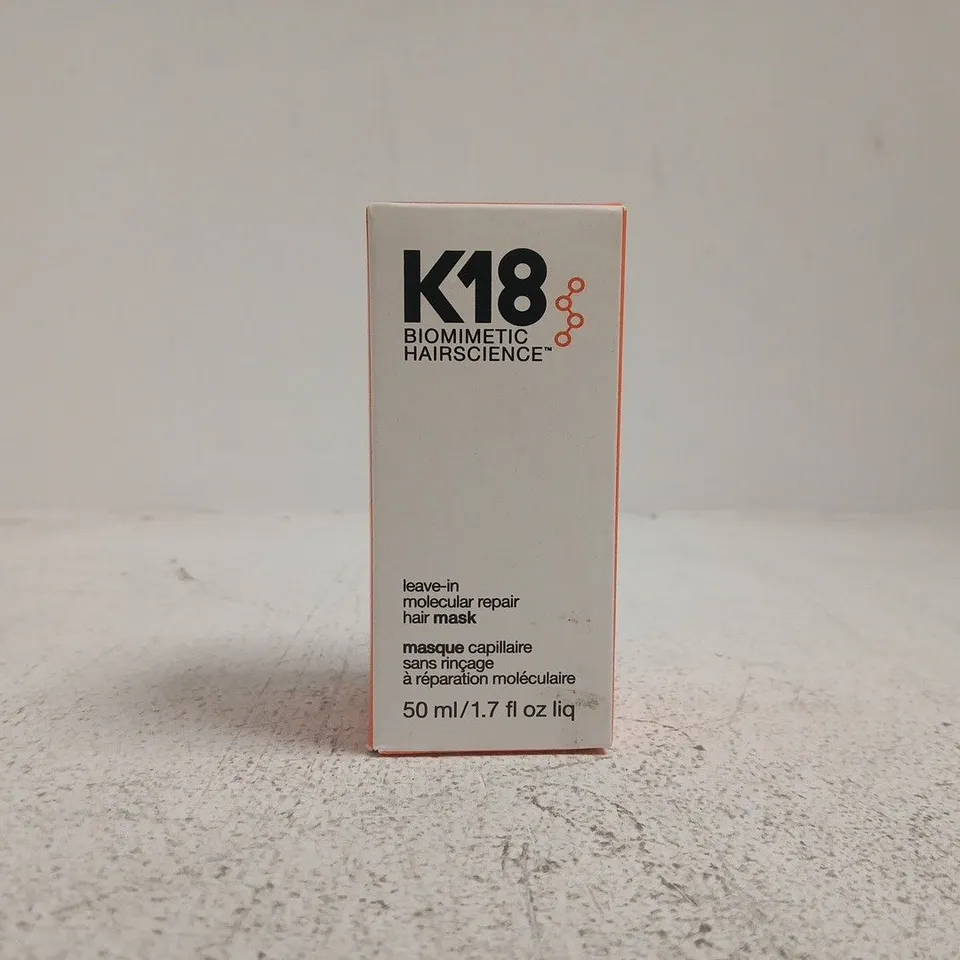 K18 BIOMETRIC HAIRSCIENCE LEAVE-IN MOLECULAR REPAIR HAIR MASK – 50ML