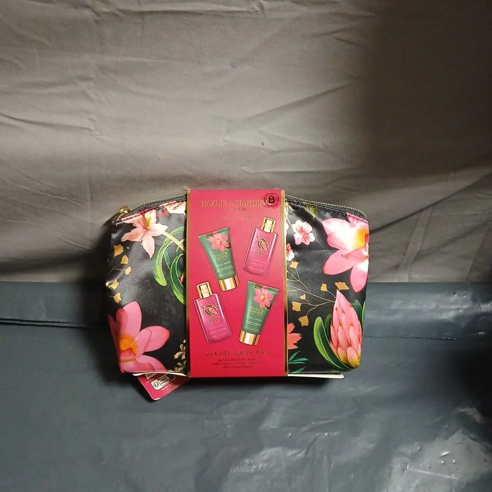 BAYLIS & HARDING LUXURY WASH BAG – FLORAL PRINT COSMETIC POUCH 