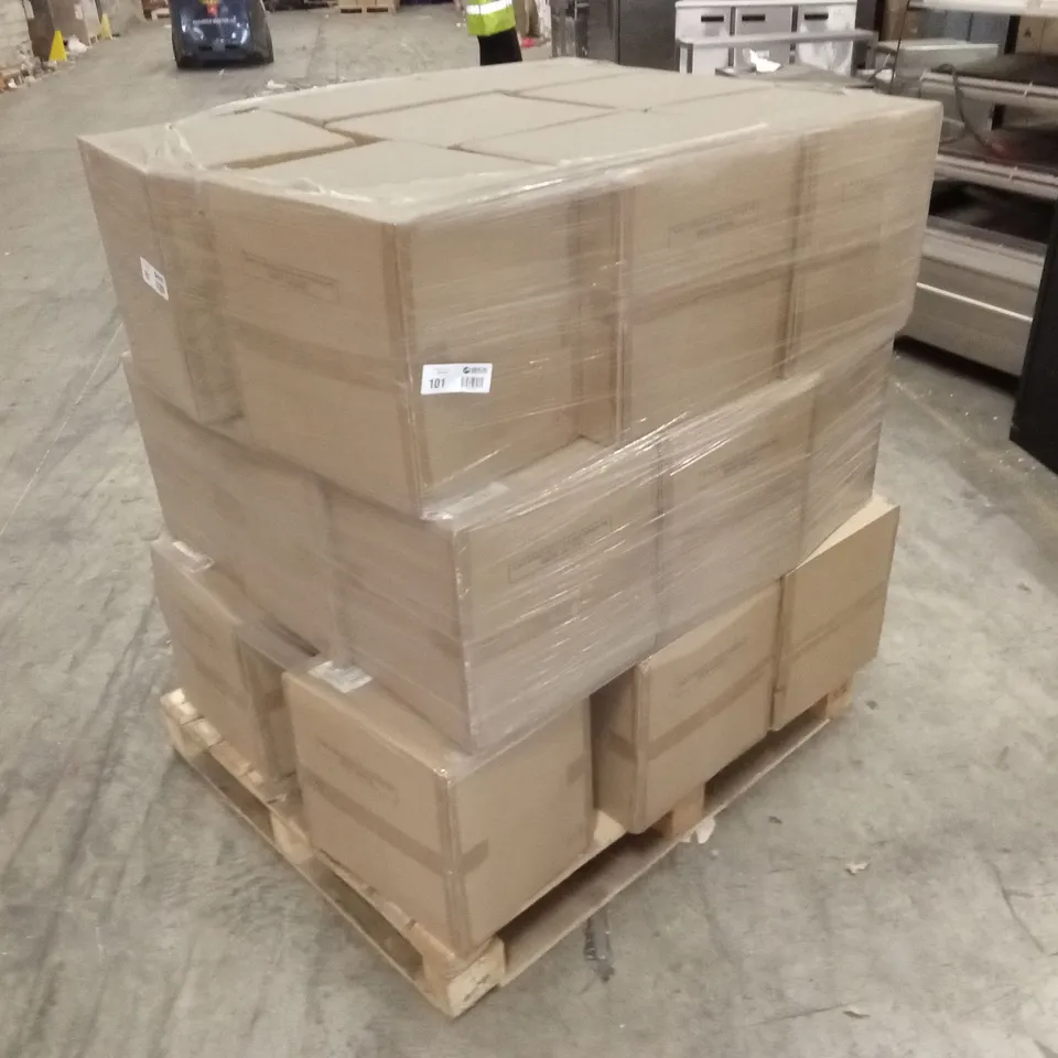 PALLET CONTAINING APPROXIMATELY 90 MARISSA CHROME TOUCH TABLE LAMP WHITE SHADE EURO PLUG