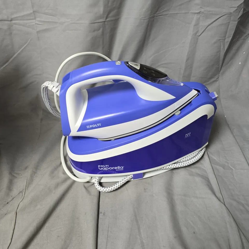 POLTI VAPORELLA STEAM IRON – BLUE/WHITE WITH BASE