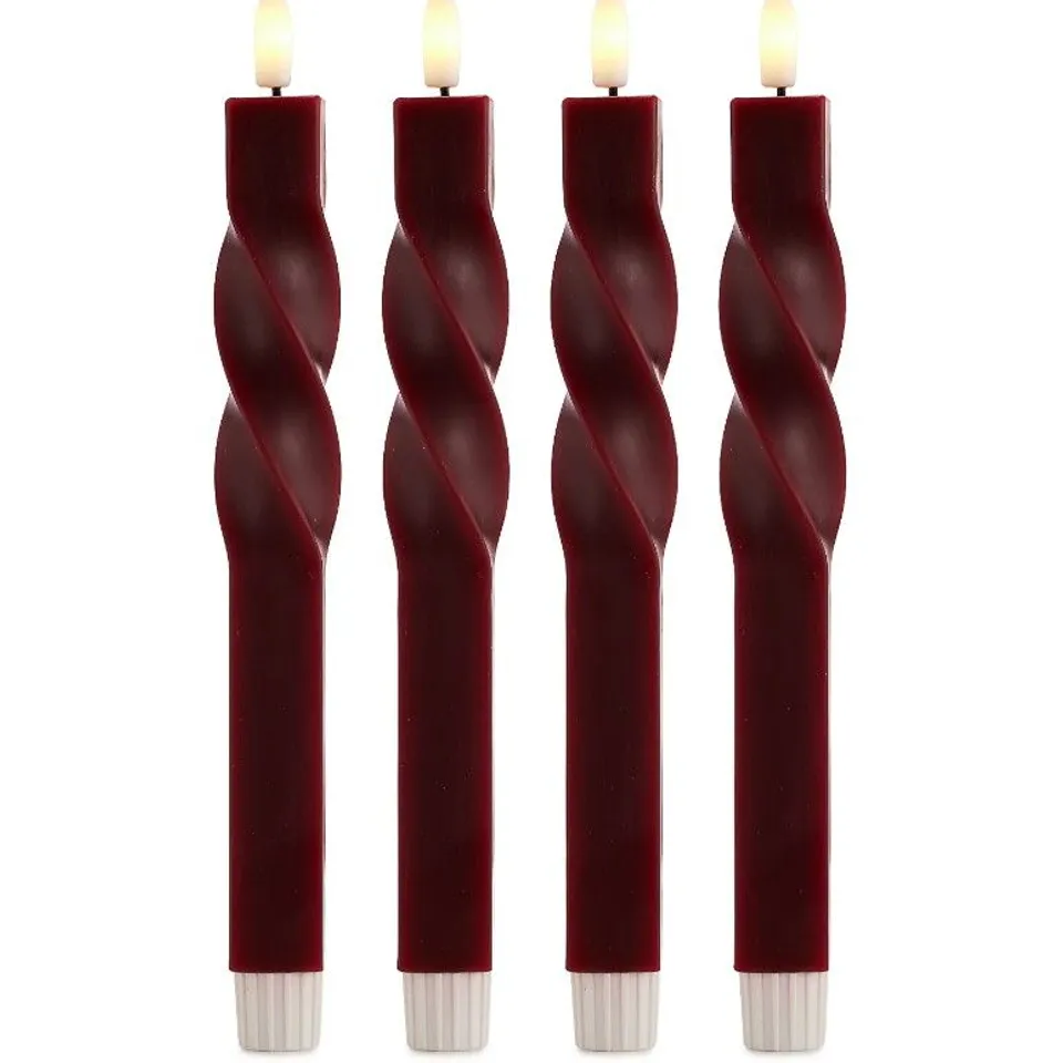 BUNDLEBERRY BY AMANDA HOLDEN SET OF 4 FLAMELESS LED CANDLES