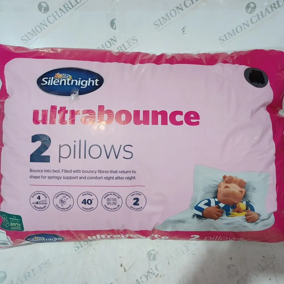 PACKAGED SILENT NIGHT ULTRABOUNCE SET OF 2 PILLOWS 