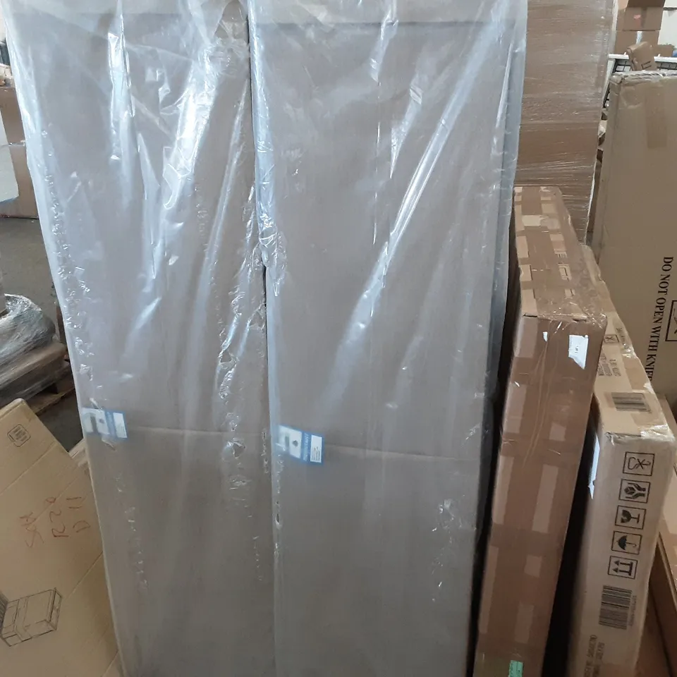 BOXED BM UNI LINEN DIVAN 2D CREAM FULL SET - 2 PARTS