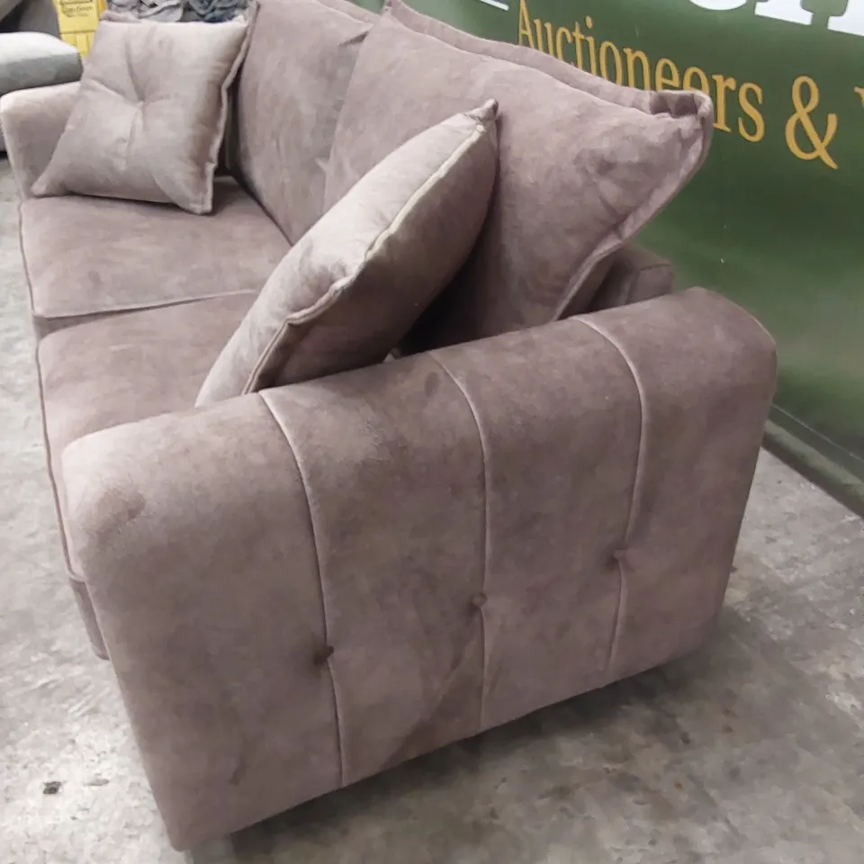 AVANTI FABRIC 3 SEATER - CHOCOLATE RRP £849