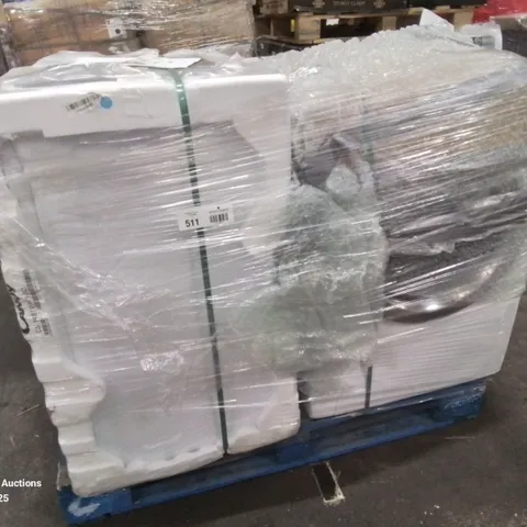 PALLET OF APPROXIMATELY 4 UNPROCESSED RAW RETURN WHITE GOODS TO INCLUDE