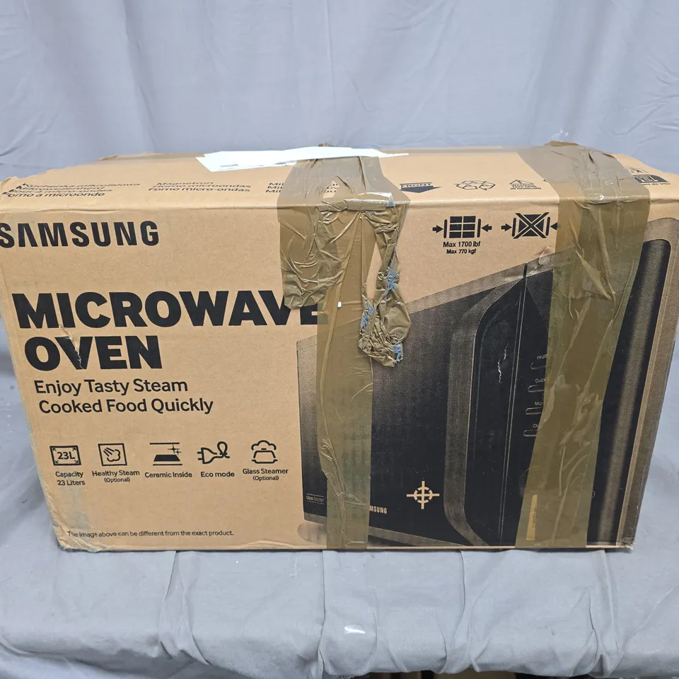 BOXED SAMSUNG MS23K3513AK/EU SOLO 23L MICRCOWAVE OVEN - COLLECTION ONLY