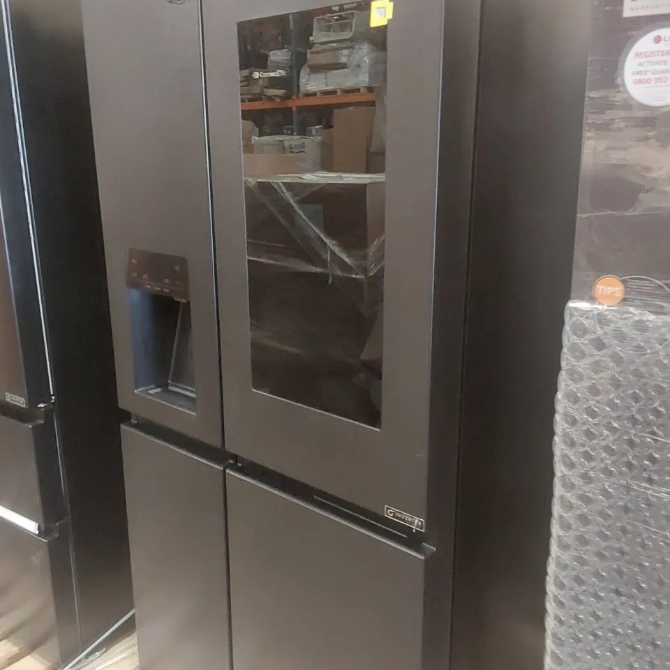 HISENSE PUREFLAT ECLIPSE RS9P628GPFE TOTAL NO FROST AMERICAN FRIDGE FREEZER - BLACK / STAINLESS STEEL - E RATED