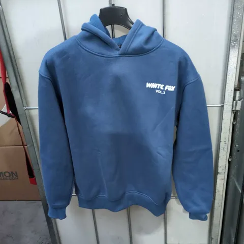 WHITE FOX HOODIE VOL.3 – BLUE, XS/S