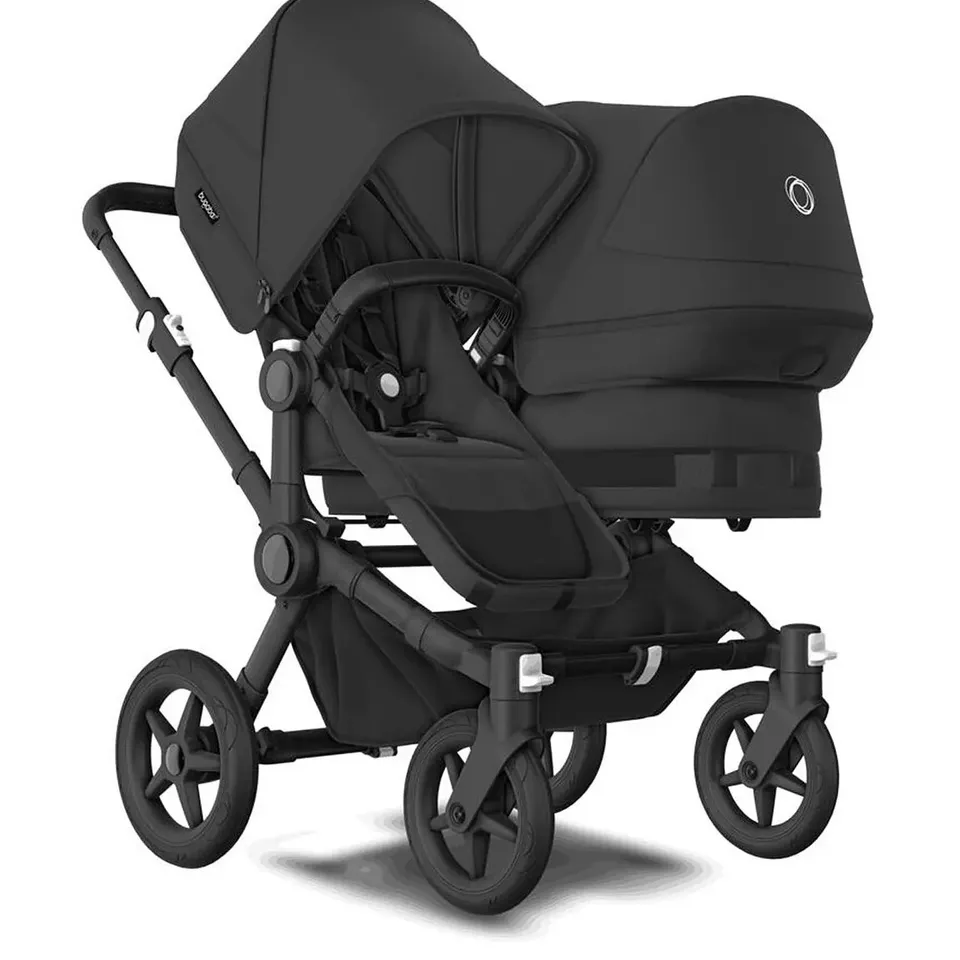 BOXED BUGABOO DONKEY 5 DUO COMPLETE SET BLACK (2 BOXES) RRP £1529