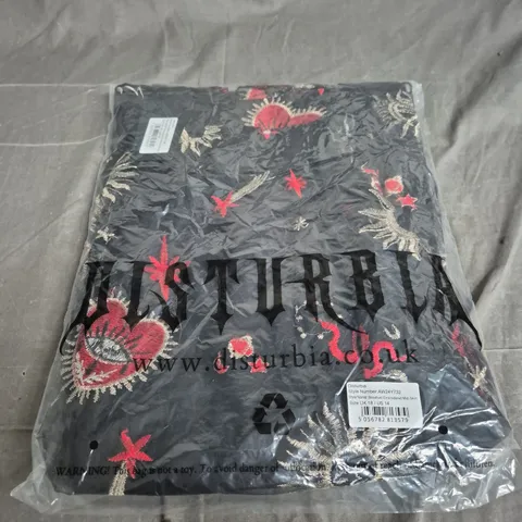 SEALED DISTURBIA BLOODLUST EMBROIDERED MIDI SKIRT - UK 18