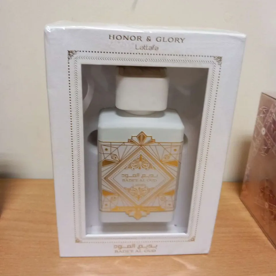 BOXED AND SEALED HONOR AND GLORY LATTAFA BADE'E AL OUD EAU DE PARFUM 100ML